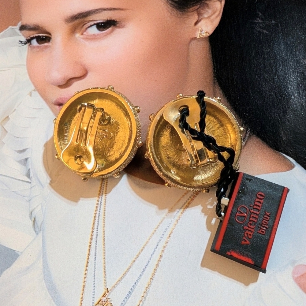 VALENTINO BIJOUX Earrings RARE VINTAGE - Picture 5 of 6